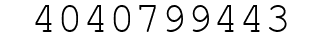 Number 4040799443.