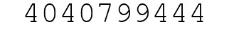 Number 4040799444.