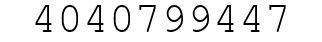 Number 4040799447.