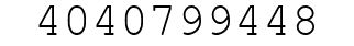Number 4040799448.