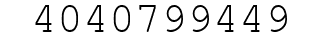 Number 4040799449.