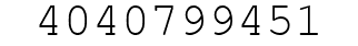 Number 4040799451.