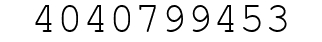 Number 4040799453.