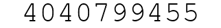 Number 4040799455.