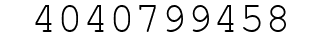 Number 4040799458.