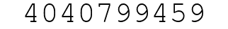 Number 4040799459.