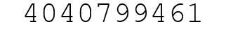 Number 4040799461.
