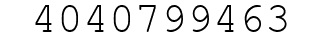 Number 4040799463.