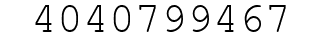 Number 4040799467.
