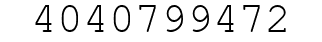 Number 4040799472.