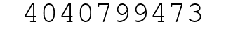 Number 4040799473.