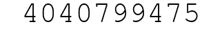 Number 4040799475.