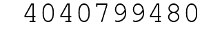 Number 4040799480.