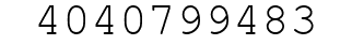 Number 4040799483.