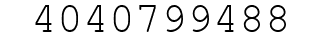 Number 4040799488.