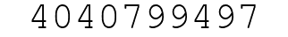 Number 4040799497.