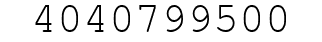 Number 4040799500.