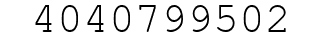 Number 4040799502.
