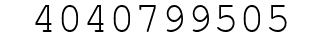 Number 4040799505.