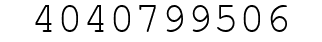 Number 4040799506.