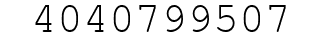 Number 4040799507.