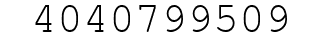 Number 4040799509.