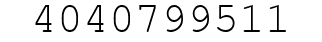 Number 4040799511.