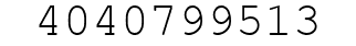 Number 4040799513.