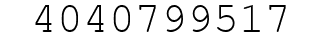 Number 4040799517.