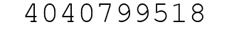 Number 4040799518.
