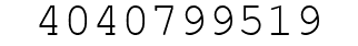 Number 4040799519.