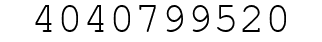 Number 4040799520.