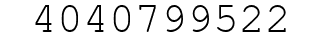 Number 4040799522.