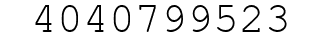 Number 4040799523.