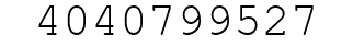 Number 4040799527.
