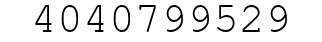 Number 4040799529.