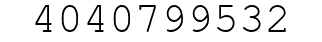 Number 4040799532.