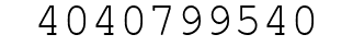 Number 4040799540.