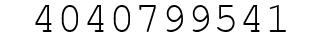 Number 4040799541.