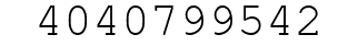 Number 4040799542.