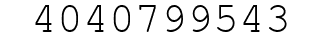 Number 4040799543.
