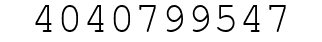 Number 4040799547.