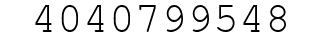 Number 4040799548.
