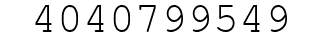 Number 4040799549.