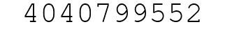Number 4040799552.