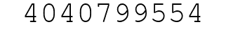 Number 4040799554.