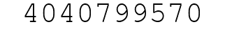 Number 4040799570.
