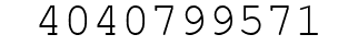 Number 4040799571.
