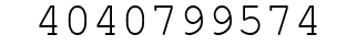 Number 4040799574.