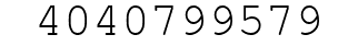 Number 4040799579.